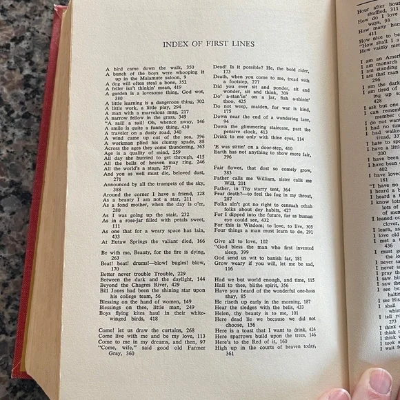 Vintage Red Hardcover Poetry Book 🌺 - Picture 9 of 9